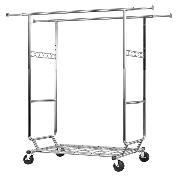 Stowena 75" Double Rolling Garment Rack