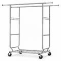 Stowena 75" Double Rolling Garment Rack