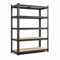 Stowena 35.5" W Heavy Duty 5-Tier All-Steel Shelving Unit, 2020 lbs Adjustable Storage Shelves, Rust-Resistant Boltless Metal Shelving Rack for Garage, Pantry, Kitchen, Basement, Closet, Warehouse, Dorm, and Small Space Storage Organization