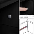 Drawer stop detail that keeps drawers from pulling off their slides