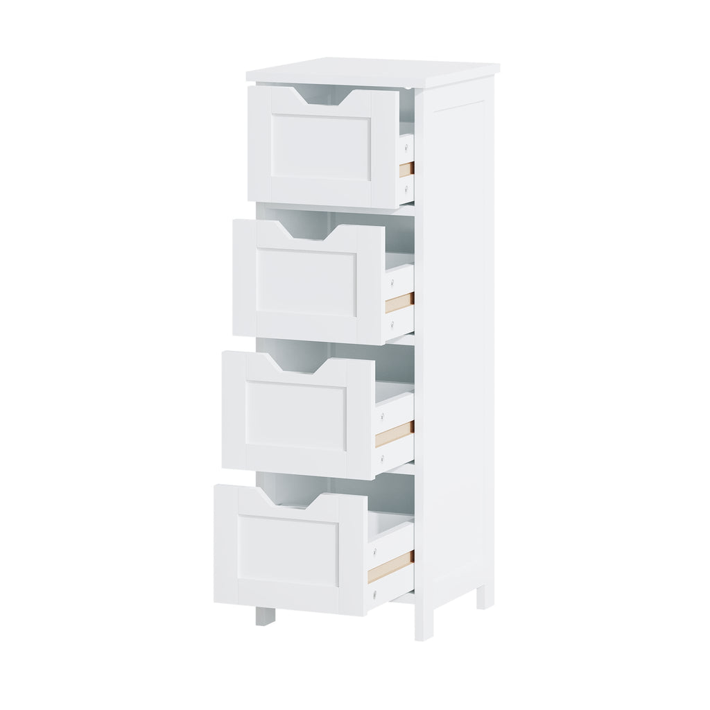 Angled view with drawers open