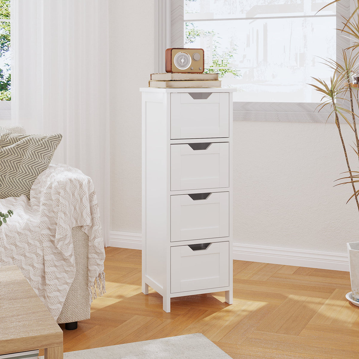 Angled lifestyle view with drawer open
