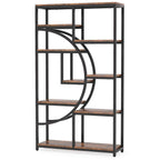 Front product view of the 68.9 inch etagere bookcase