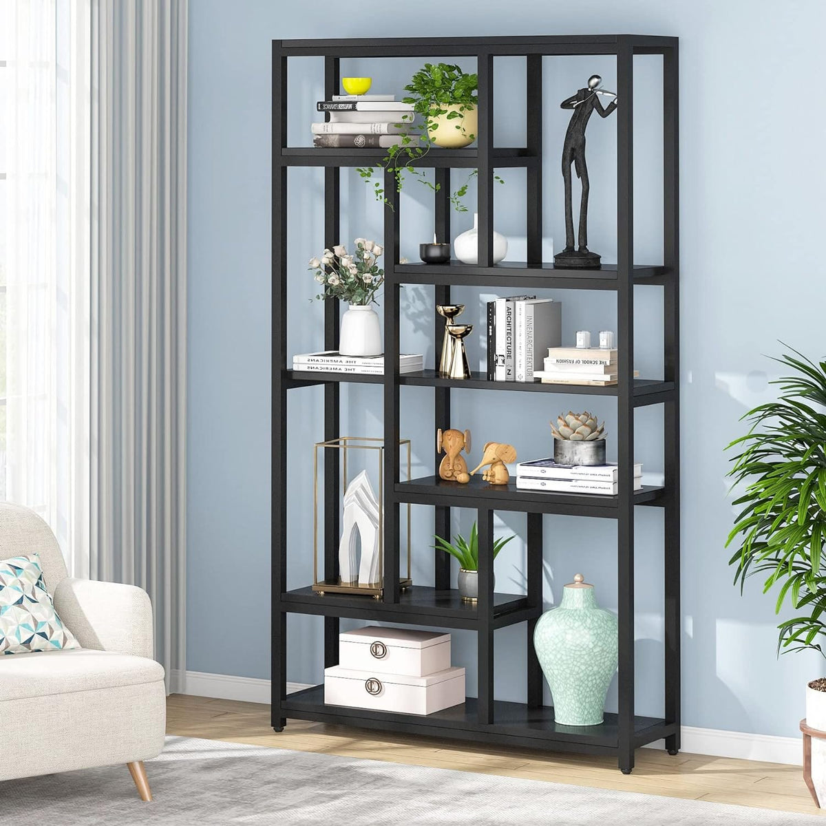 79 Inch Tall Bookshelf, view 1