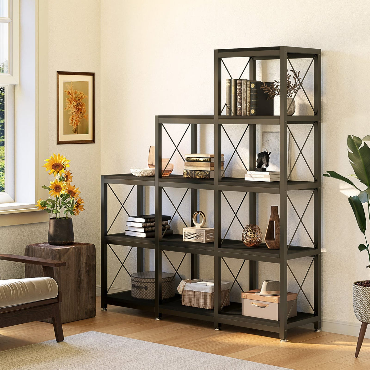 12 Shelf Corner Bookshelf, view 2
