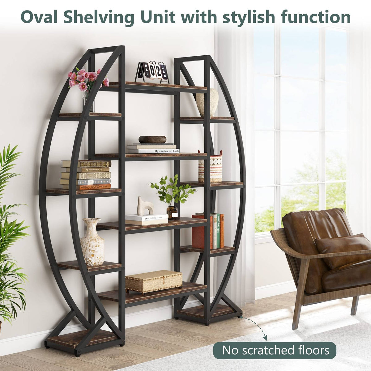 Oval Bookshelf, view 3