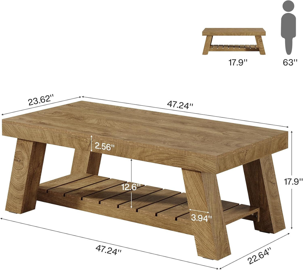 Dimension diagram: 47.24 in long, 23.62 in deep, 17.9 in tall with 12.6 in shelf clearance and 2.56 in top
