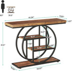 Dimension diagram showing 41.34 by 11.81 by 31.5 inches and both inner shelf widths