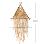 Macrame wall hanging dimensions diagram