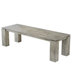 Gray extra long two person desk on a white background