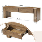 Dimension diagram: 55.12 x 13.78 x 17.72 in with 20.28 in drawer interior