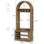 Dimension diagram: 31.5 in wide, 13.78 in deep, 70.87 in tall with 22, 11 and 220.5 lb capacity badges