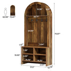 Dimension diagram: 31.5 x 13.78 x 70.87 in with 34.84 in hanging space