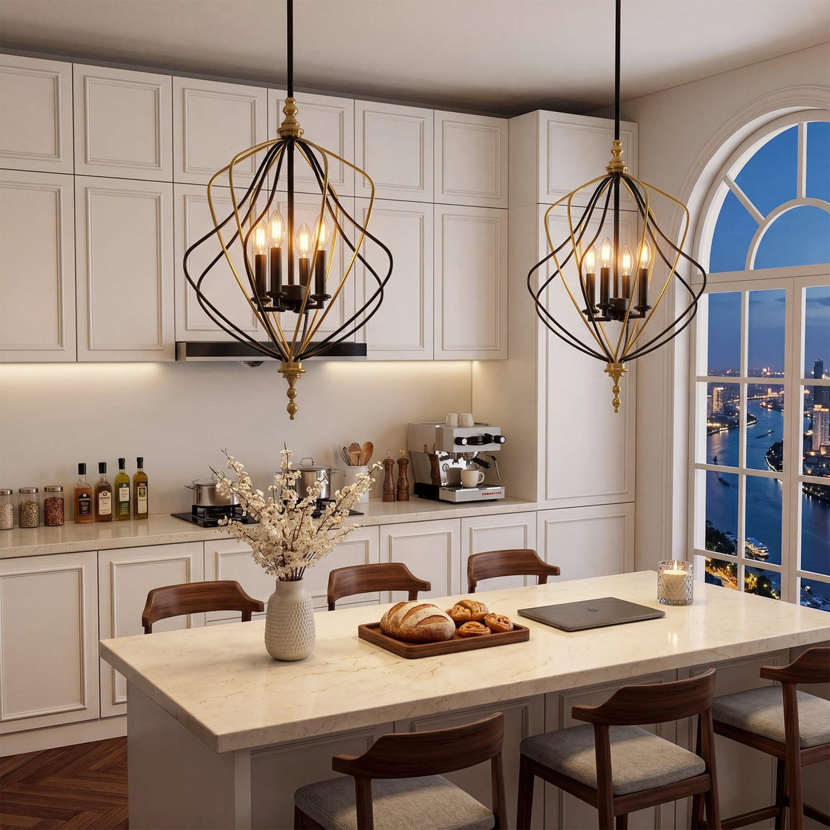 4 Light Chandelier, view 4