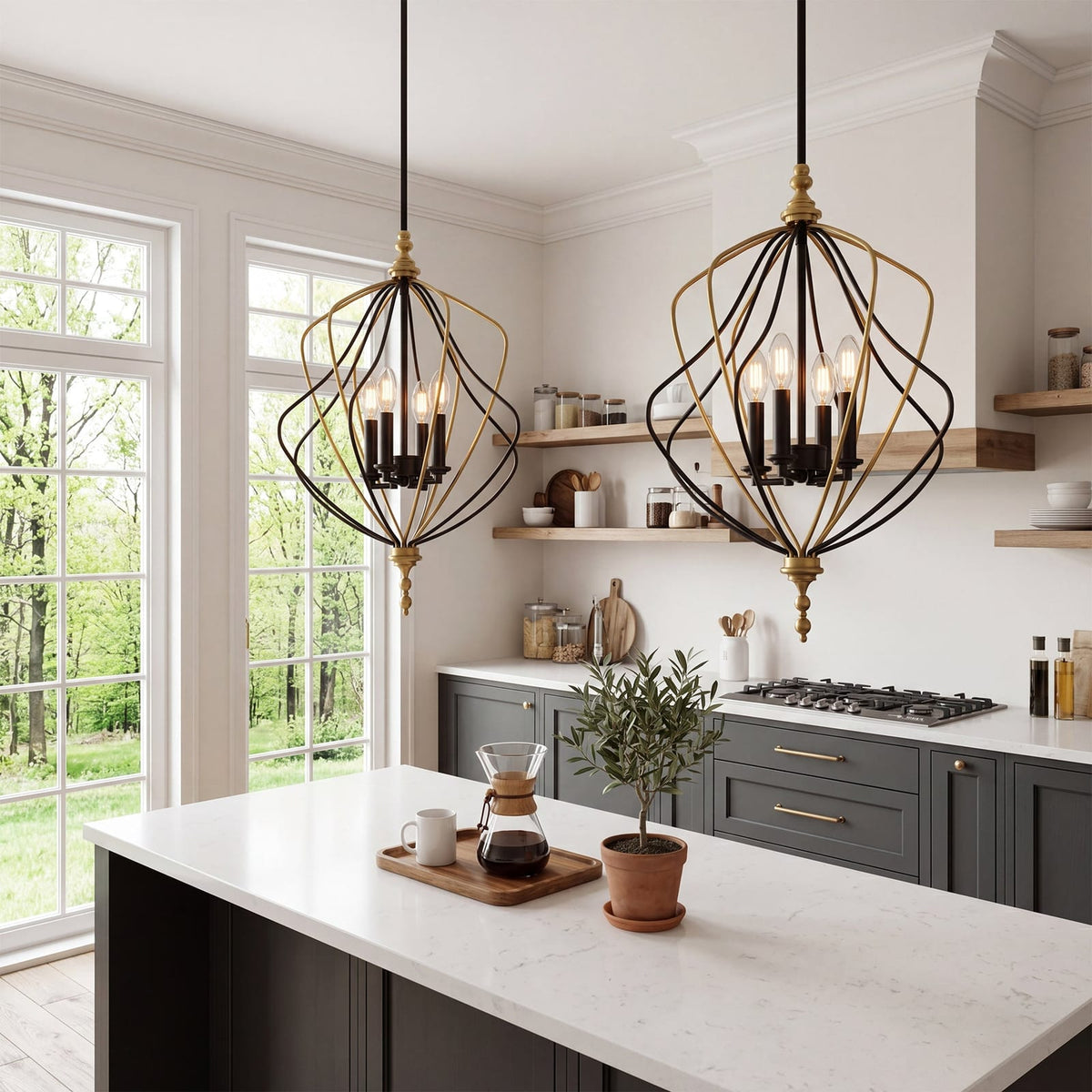 4 Light Chandelier, view 5