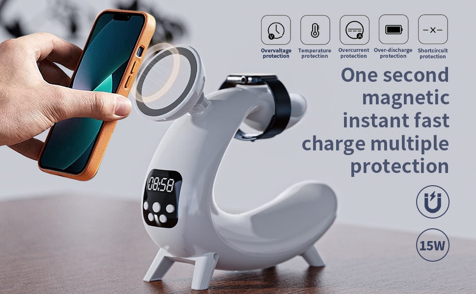 Charging protection features of the bedside lamp, view 5