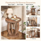 Scenario panels: side table, end table and nightstand uses in three rooms