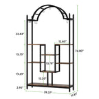 Dimension diagram: 39.37 x 11.81 x 74.8 in with staggered tier heights
