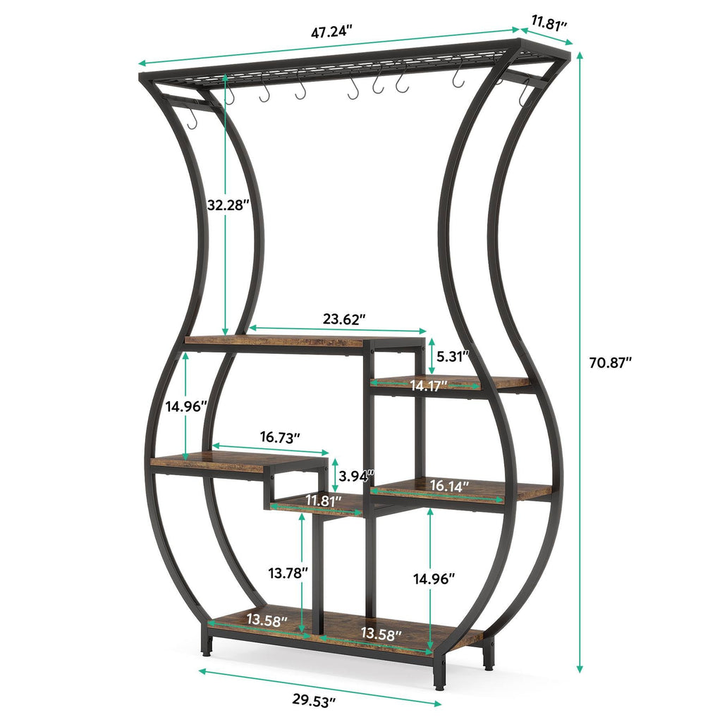 Dimension diagram: 47.24 x 11.81 x 70.87 in with a 29.53 in base and shelf sizes
