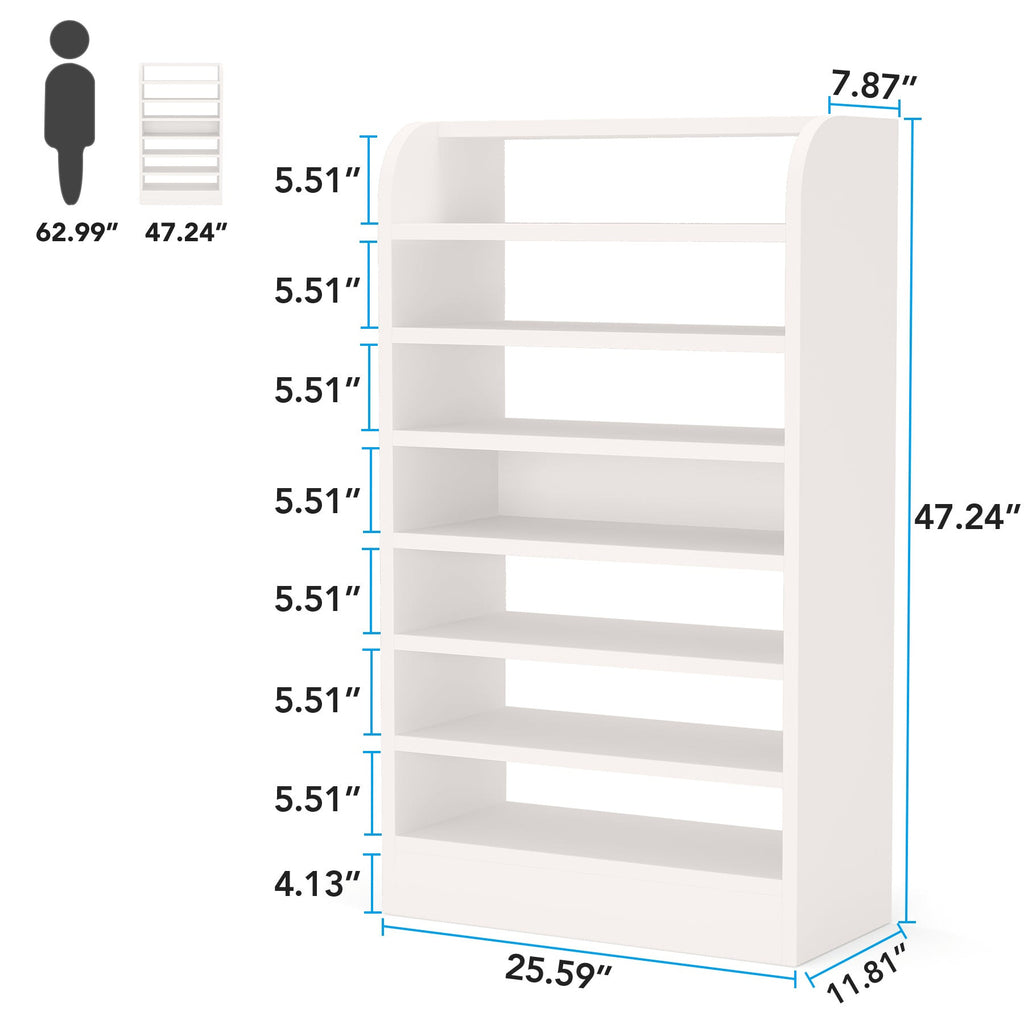 Dimension diagram: 25.59 x 11.81 x 47.24 in with 5.51 in shelf spacing
