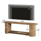 Dimension diagram: 62.99 in wide, 15.75 in deep, 23.62 in tall, fits TVs up to 70 in