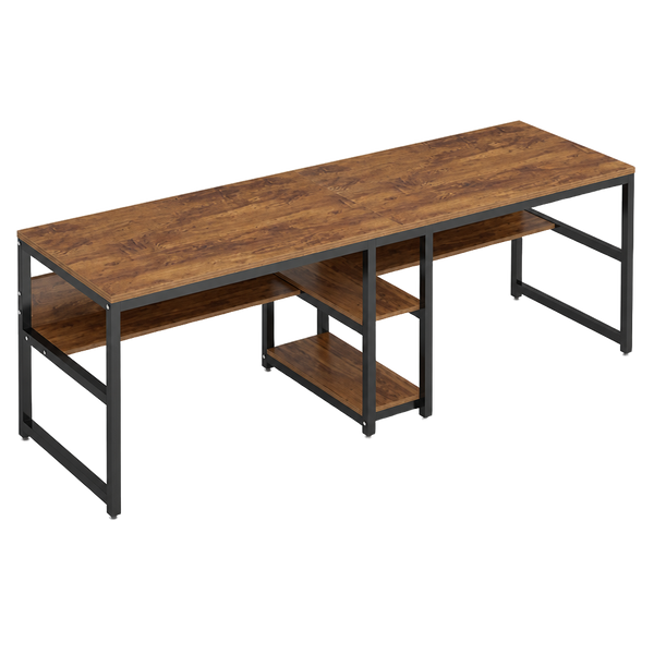 Stowena 78.7" Two-Person Desk with Storage