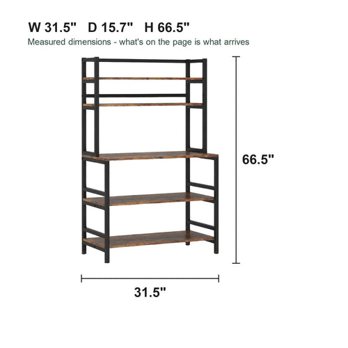 Dimension diagram: 31.5 in W x 15.7 in D x 66.5 in H